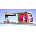 bus shelter for advertising panel